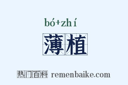 薄植是什么意思的图片